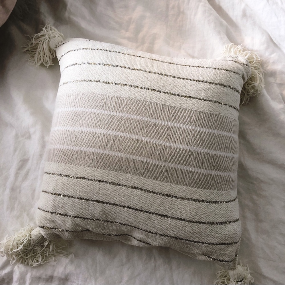 Anthropologie Moroccan Wedding Blanket Pillow